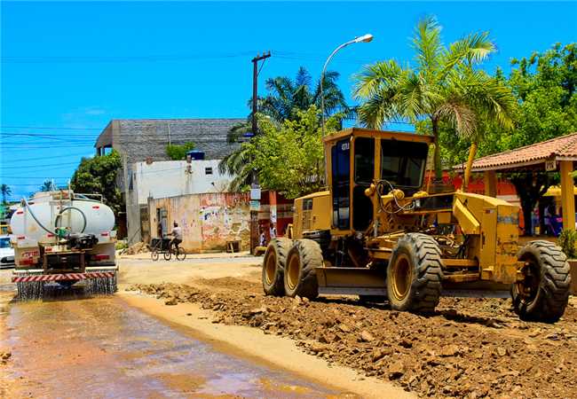 Prefeitura executa melhorias em trecho de rodovia que corta o bairro N. Sra. da Vitória